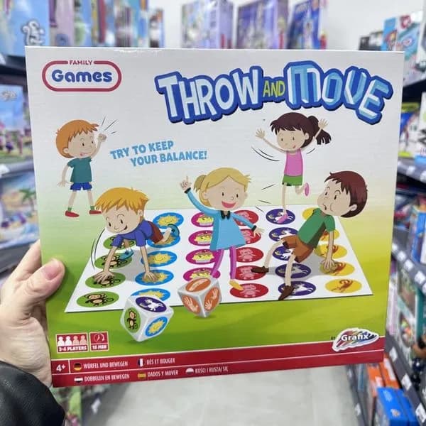 Gra planszowa Family Games Throw & Move PK12765 zręcznościowa