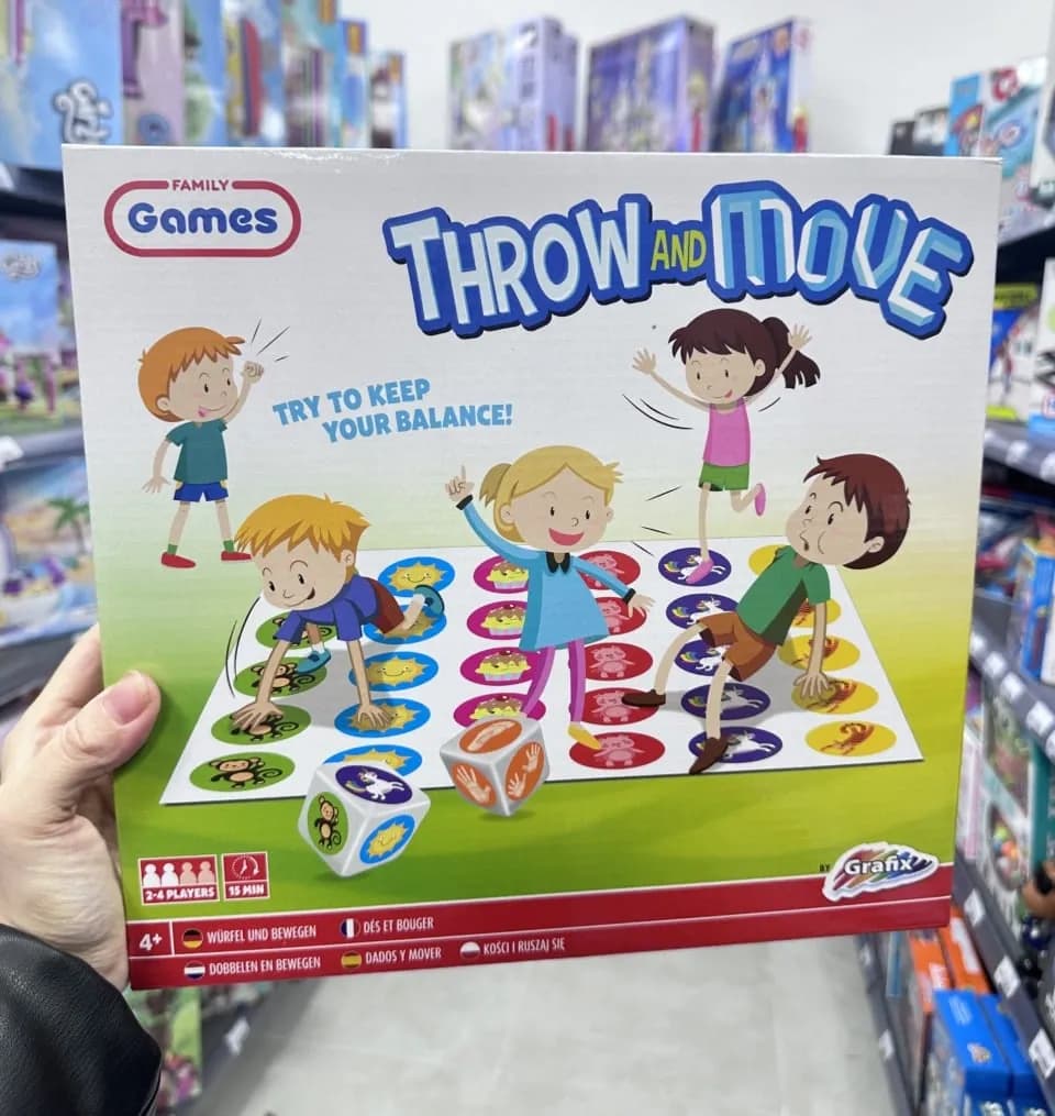 Gra planszowa Family Games Throw & Move PK12765 zręcznościowa