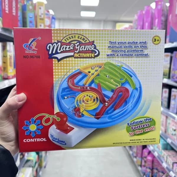 Gra zręcznościowa Maze Game Activate z kulkami i joystickiem