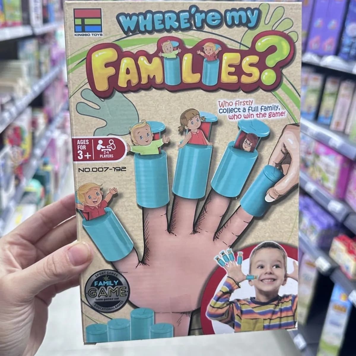 Gra edukacyjna "Where're My Families?" dla dzieci, Kingso Toys