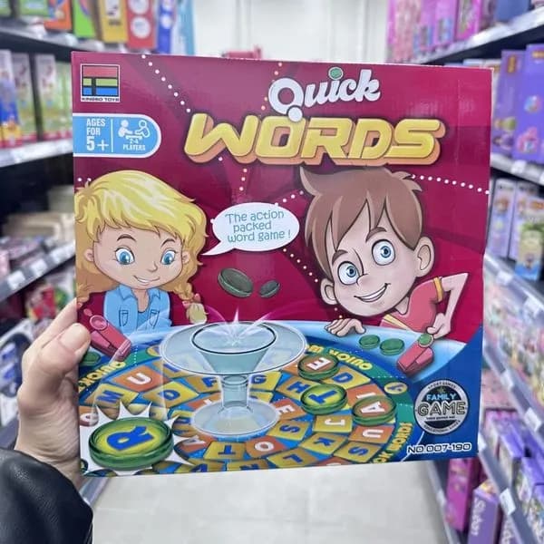 Gra planszowa Quick Words dla dzieci od 5 lat, Kingso Toys