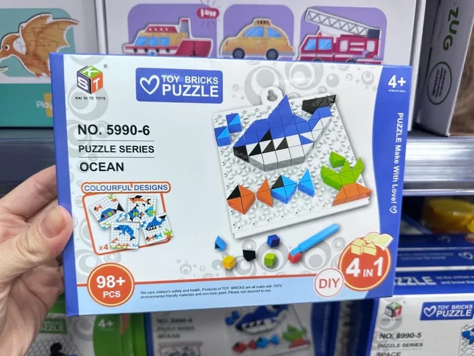 Klocki Mozaika Toy Bricks Puzzle Ocean 98+ el. DIY 4w1 KST