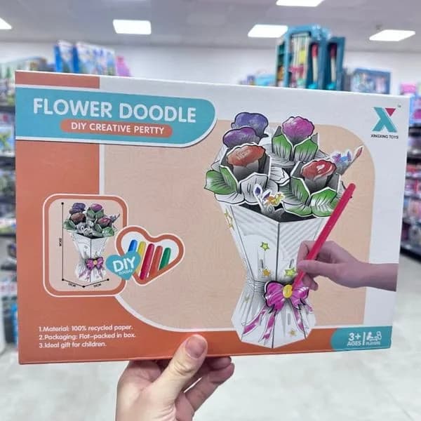 Zestaw DIY Flower Doodle Kreatywny Bukiet 20cm PK12793