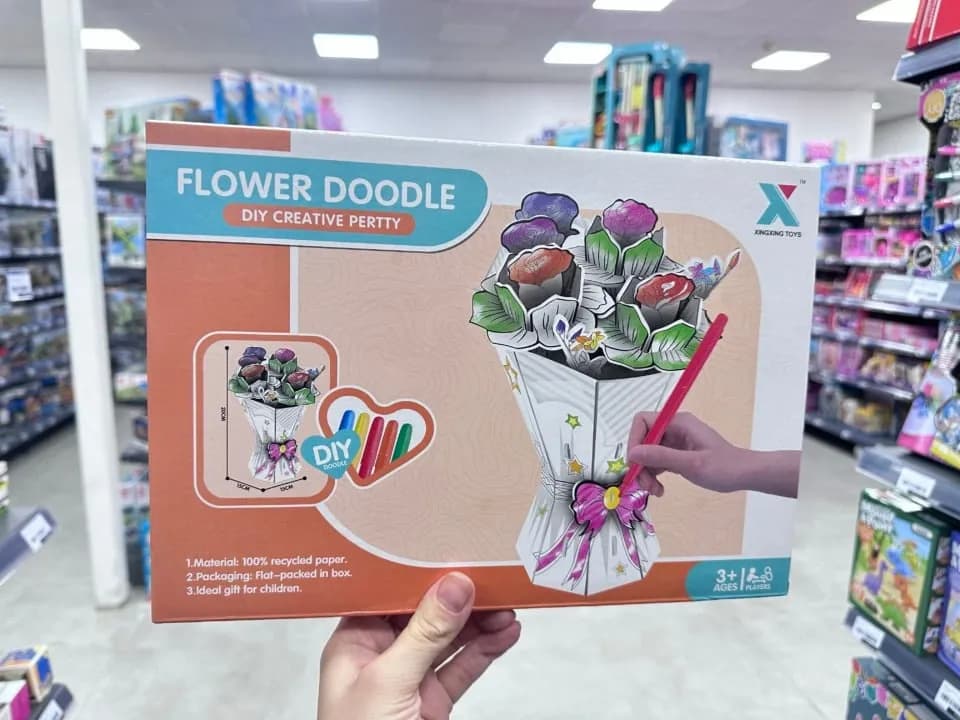 Zestaw DIY Flower Doodle Kreatywny Bukiet 20cm PK12793