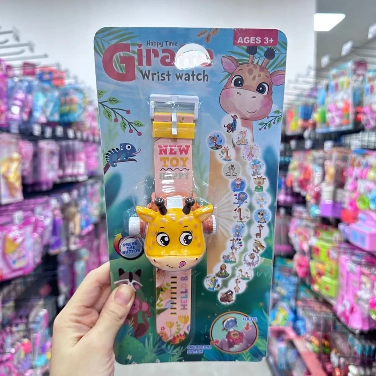 Zegarek Giraffe Happy Time PK12807 z projektorem obrazków