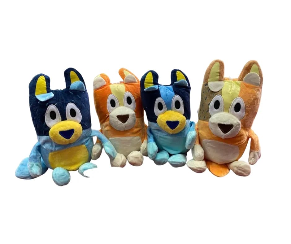 Maskotka pluszowa piesek - zestaw 4 szt. Bluey i Bingo