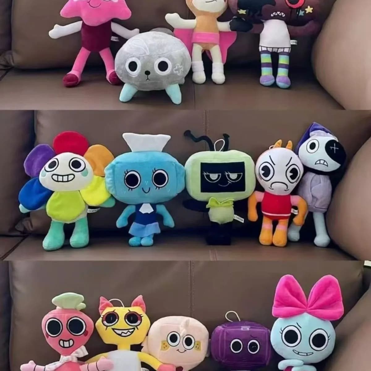 Maskotki pluszowe z motywami postaci z kreskówek - mix wzorów