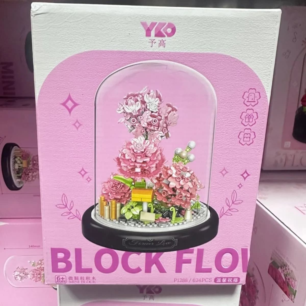 Klocki Block Flower Kwiaty w kopule YKO P1288 624 el.