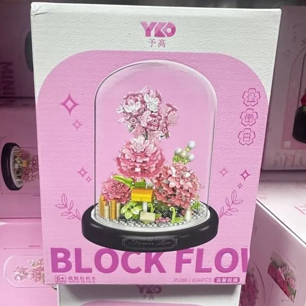 Klocki Block Flower Kwiaty w kopule YKO P1288 624 el.