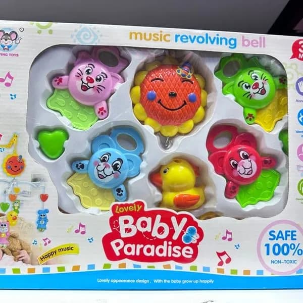 Zabawka muzyczna obrotowa Lovely Baby Paradise - karuzela do łóżeczka