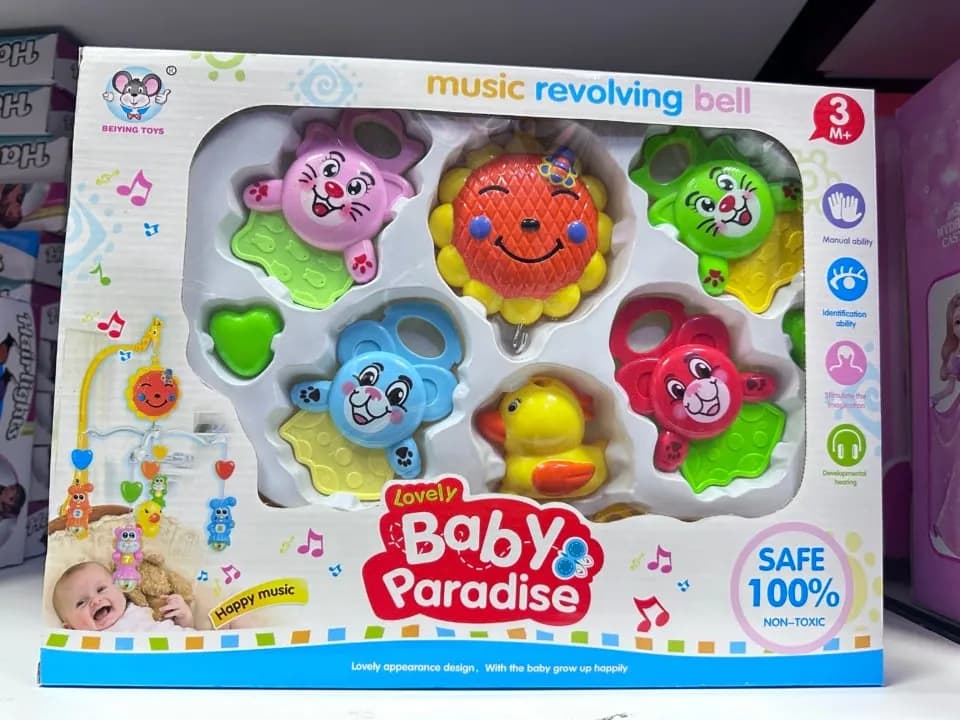 Zabawka muzyczna obrotowa Lovely Baby Paradise - karuzela do łóżeczka