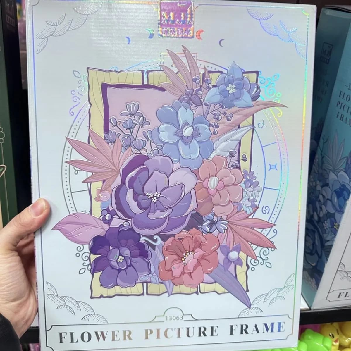 Klocki konstrukcyjne ramka na zdjęcie Kwiaty PK12871 MJ 13063