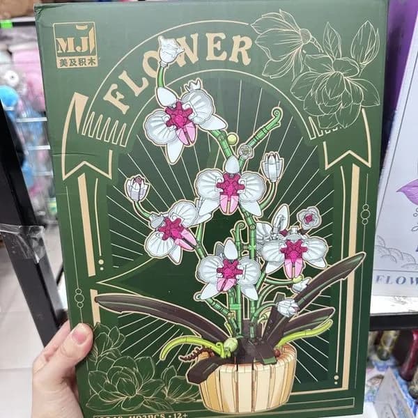 Klocki konstrukcyjne Kwiaty Orchidea MJ PK12872 1192 el.