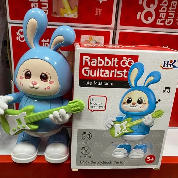 Królik Gitarzysta interaktywny PK12881 niebieski muzyczny