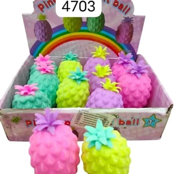 Zabawka gniotek antystresowy Ananas - mix kolorów