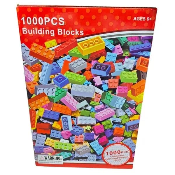 Klocki Budowlane DIY 1000 sztuk - Zestaw Kompatybilny Kolorowy