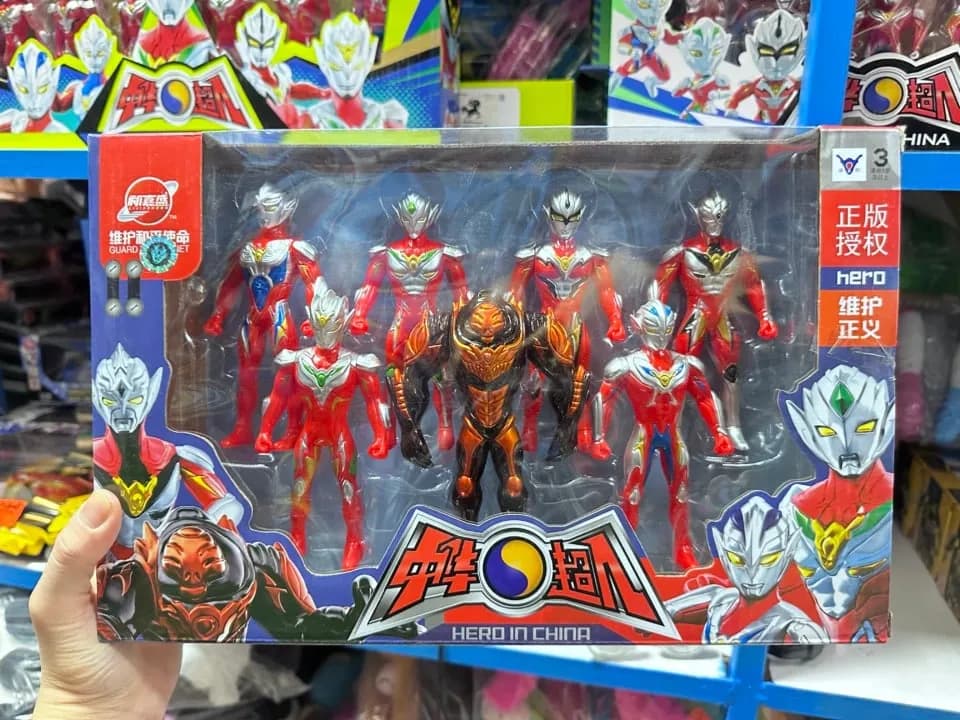 Figurki Hero in China PK13050 - zestaw 6 szt. 7 postaci akcji