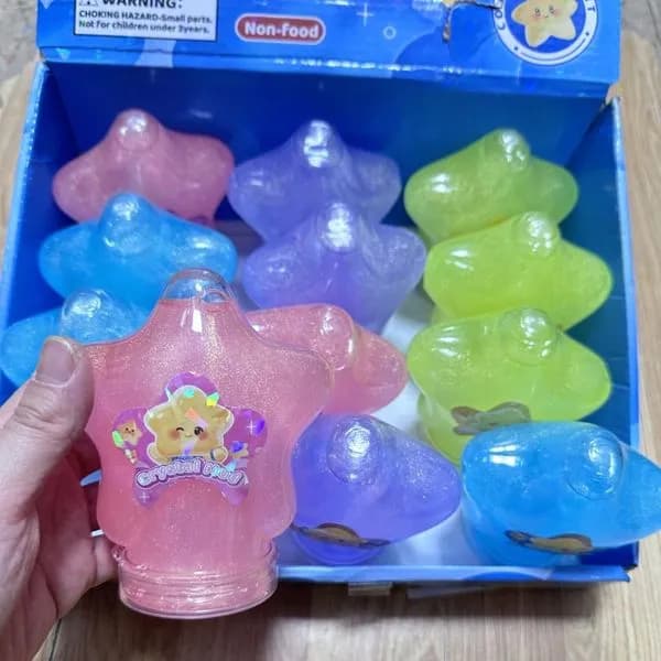 Zabawka Squeed Crystal Mud - Slime gwiazda z brokatem 24 szt.