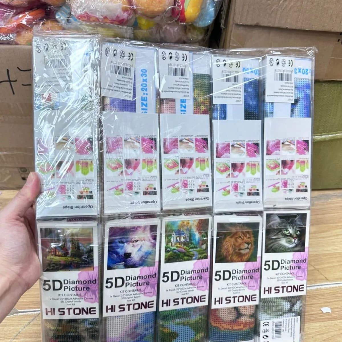 Zestaw do tworzenia obrazów 5D Diamond Picture 20x30cm HI STONE