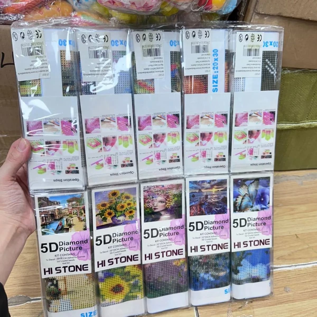 Zestaw do tworzenia obrazów 5D Diamond Picture 20x30cm HI STONE