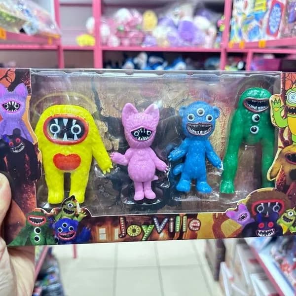 Zestaw figurek potworów Joy Ville PK13078, 4 kolorowe postacie