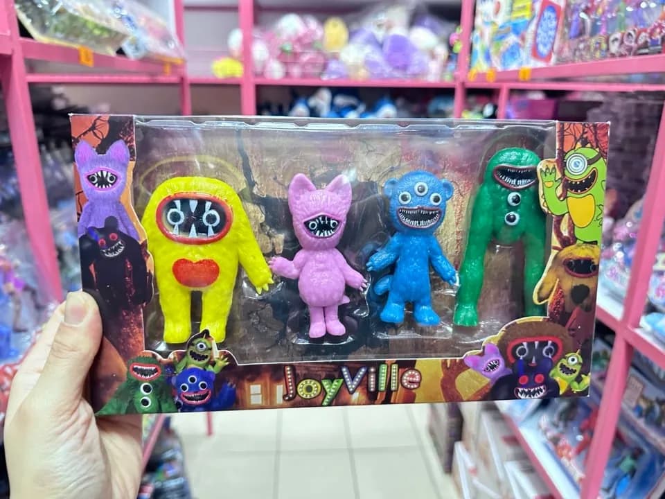 Zestaw figurek potworów Joy Ville PK13078, 4 kolorowe postacie