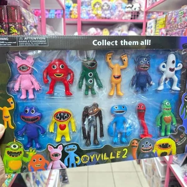Zestaw 12 figurek Joy Ville 2 - Kolekcja kolorowych potworków
