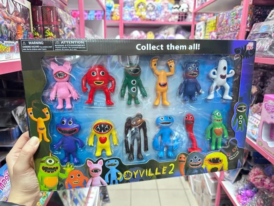 Zestaw 12 figurek Joy Ville 2 - Kolekcja kolorowych potworków