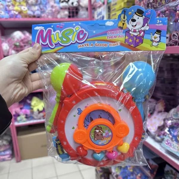 Zestaw Instrumenty Muzyczne dla Dzieci PK13082 - Bębenek i Marakasy