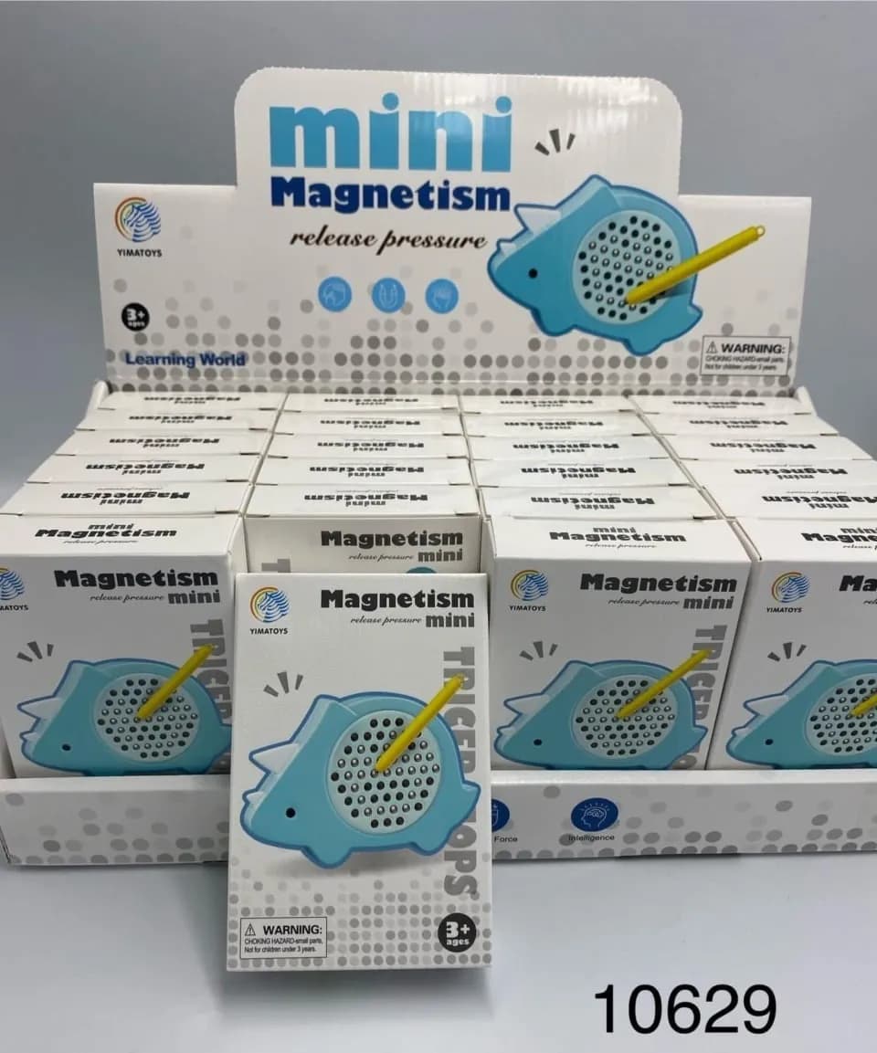 Zabawka Mini Magnetism - magnetyczna łapka na kulki, Dinozaur 24szt