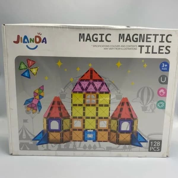 Klocki magnetyczne JIANDA Magic Magnetic Tiles 128 szt. STEM