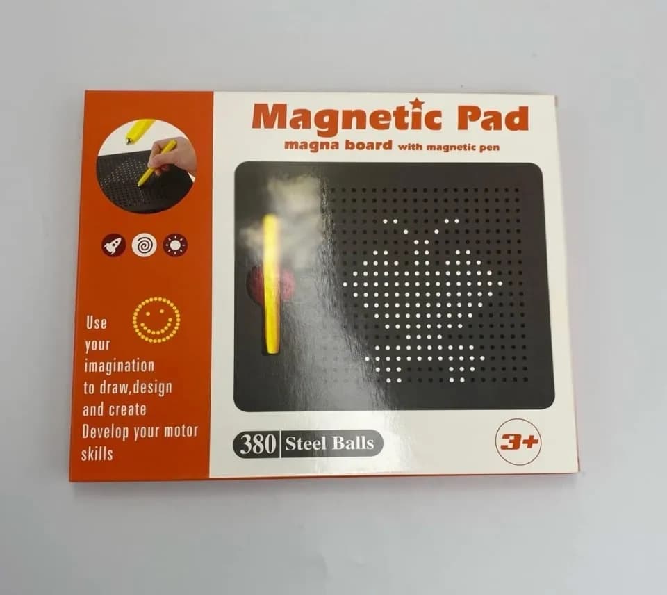 Tablica magnetyczna Magnetic Pad z pisakiem, 380 kulek stalowych