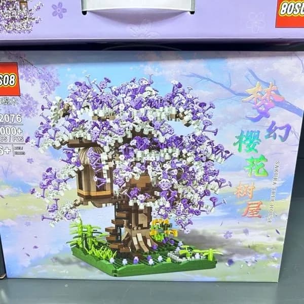 Klocki Drzewko Wiśniowe Sakura Tree House 2000+ el. QS08