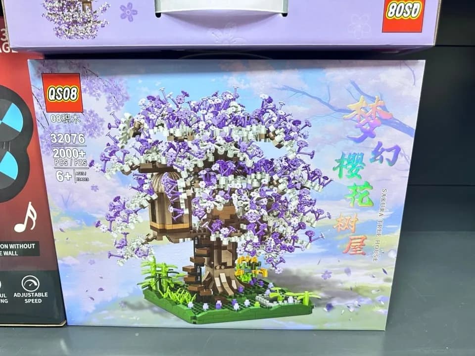 Klocki Drzewko Wiśniowe Sakura Tree House 2000+ el. QS08