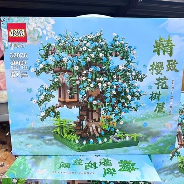 Klocki Drzewko Sakura 2000+ elementów, Model QS08 Tree House