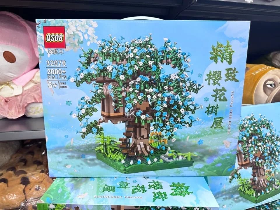 Klocki Drzewko Sakura 2000+ elementów, Model QS08 Tree House