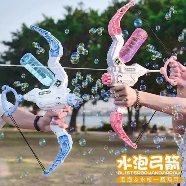 Pistolet na bańki Bubble Water Gun - łuk wodny 2w1, mix kolorów