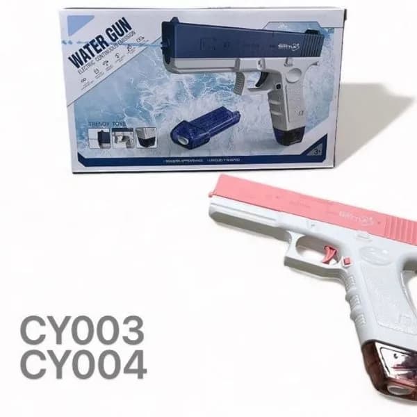 Elektryczny pistolet na wodę Water Gun PK13141 biało-różowy automat