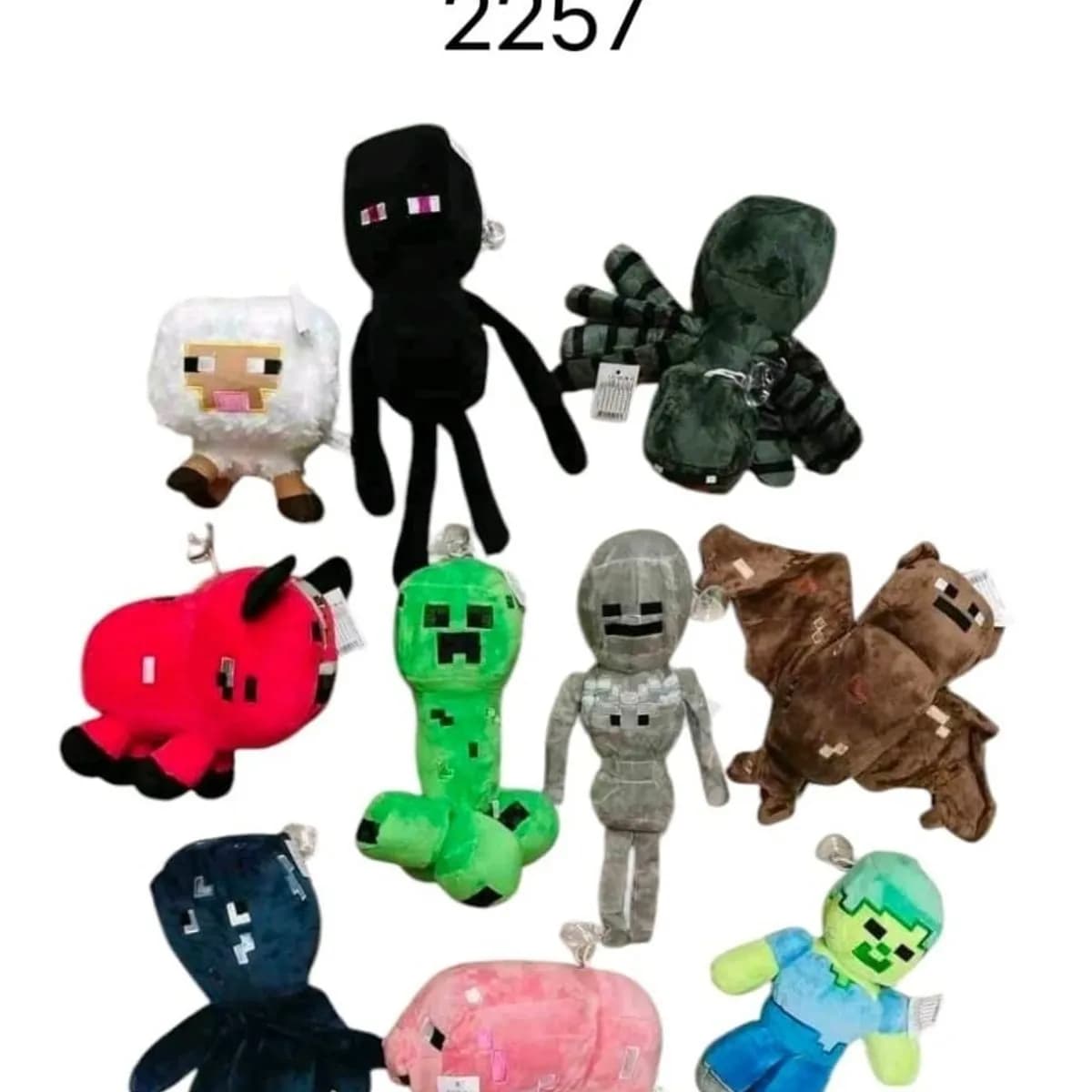 Maskotki Pluszowe Minecraft - Różne Postacie, Mix z Zawieszką