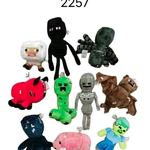 Maskotki Pluszowe Minecraft - Różne Postacie, Mix z Zawieszką