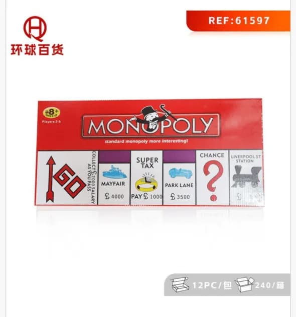 Gra planszowa Monopoly PK13190 - Wersja Standardowa 8+