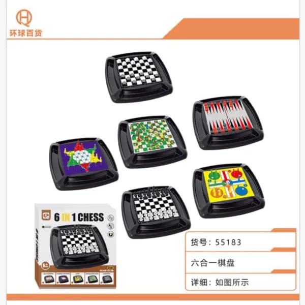 Zabawka Chess 6in1