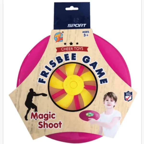 Zabawka Frisbee Game Magic Shoot dla dzieci od 3 lat, różowe