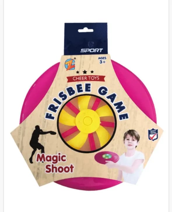 Zabawka Frisbee Game Magic Shoot dla dzieci od 3 lat, różowe