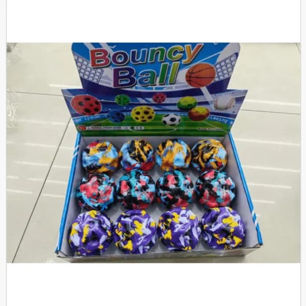 Piłeczki Bouncy Ball mix kolorów - kauczukowe 24 szt.