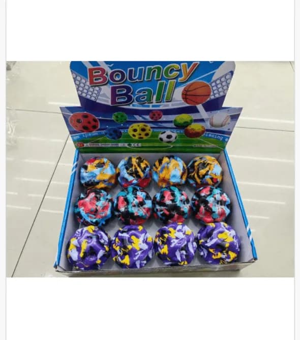 Piłeczki Bouncy Ball mix kolorów - kauczukowe 24 szt.