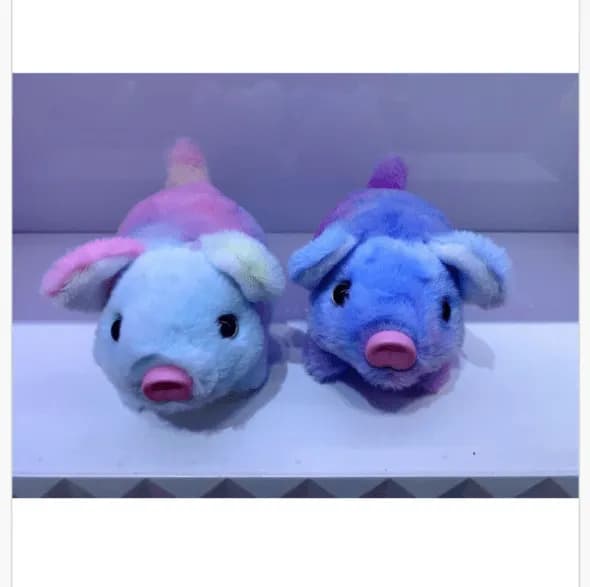 Maskotka pluszowa świnka pastelowa - gradientowa przytulanka