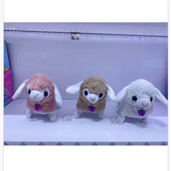 Maskotka pluszowa owieczka z błyszczącym dzwoneczkiem, mix kolorów