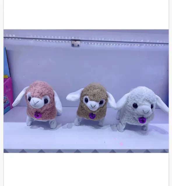 Maskotka pluszowa owieczka z błyszczącym dzwoneczkiem, mix kolorów