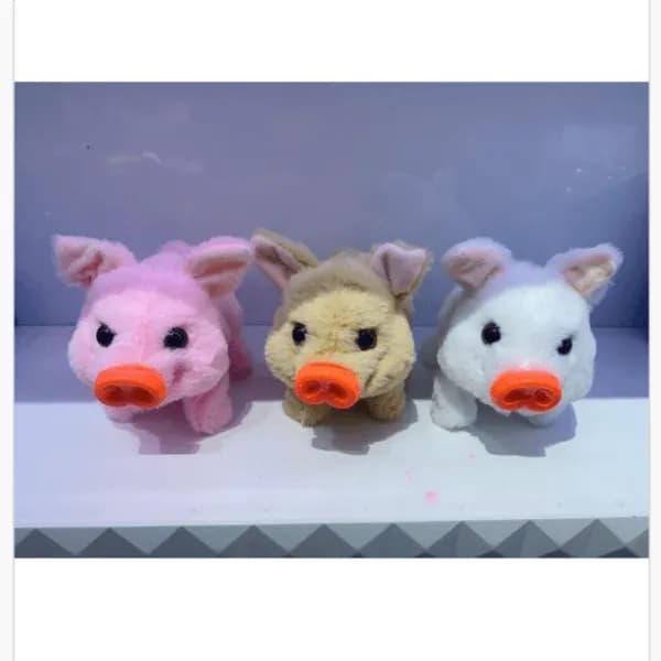 Maskotka pluszowa świnka PK13236 z pomarańczowym ryjkiem, mix kolorów